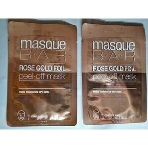 Masque Bar Rose Gold Foil Peel Off Mask (2) - Fast Ship!